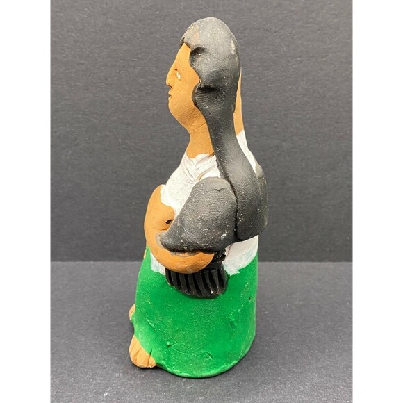 Vintage Dia De Los Muertos Muneca Green Josefina Aguilar Family - Free Shipping - Picture 2 of 4